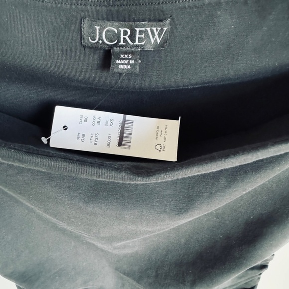 NWT Black Off-the-shoulder tank top in stretch cotton blend SZ XXS - Picture 5 of 6